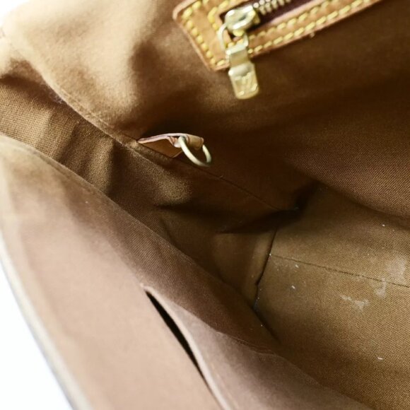 LOUIS VUITTON Abbesses Messenger Shoulder Bag Monogram Leather Brown France M452 - Picture 7 of 15